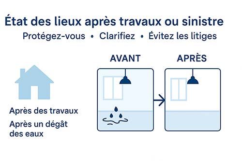 Faut-il refaire un état des lieux après des travaux ou un dégât des eaux ?